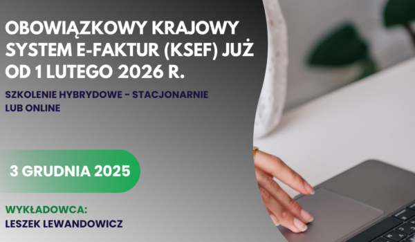 Planowany termin wejścia w życie obowiązków związanych z KSeF, tj. 01 luty 2026 r. został potwierdzony. Odpowiednie przygotowanie się do KSeF będzie wielkim, a przy tym kosztownym wyzwaniem. Aby zdążyć w terminie należy zacząć już teraz…