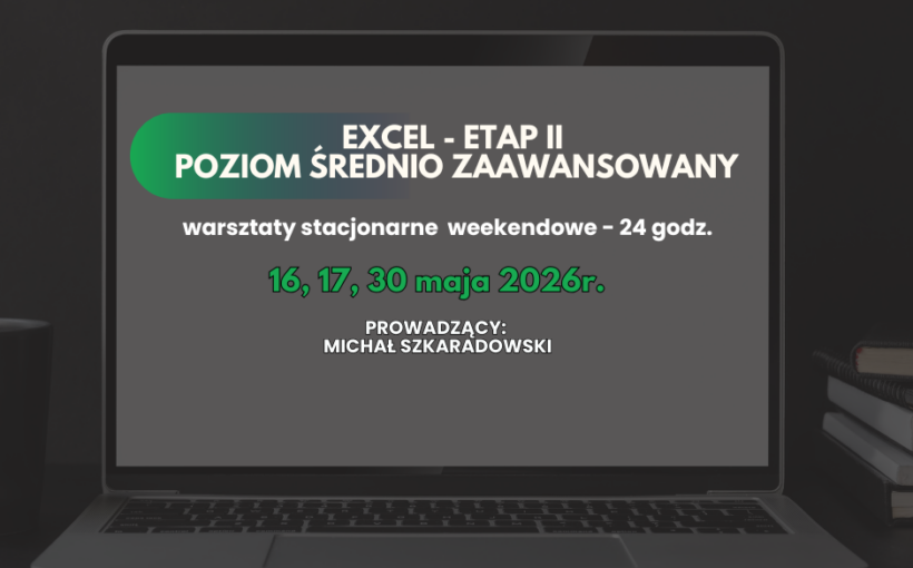 Jeśli już opanowałeś podstawy obsługi programu Excel i chciałbyś podnieść swoje umiejętności na wyższy poziom, to jest to idealne szkolenie dla Ciebie!
