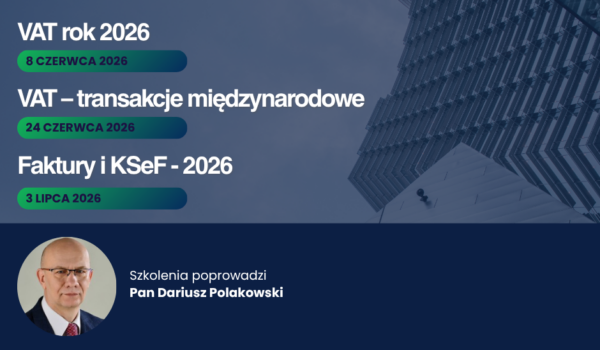 Serdecznie zapraszamy na szkolenia online z Panem Dariuszem Polakowskim