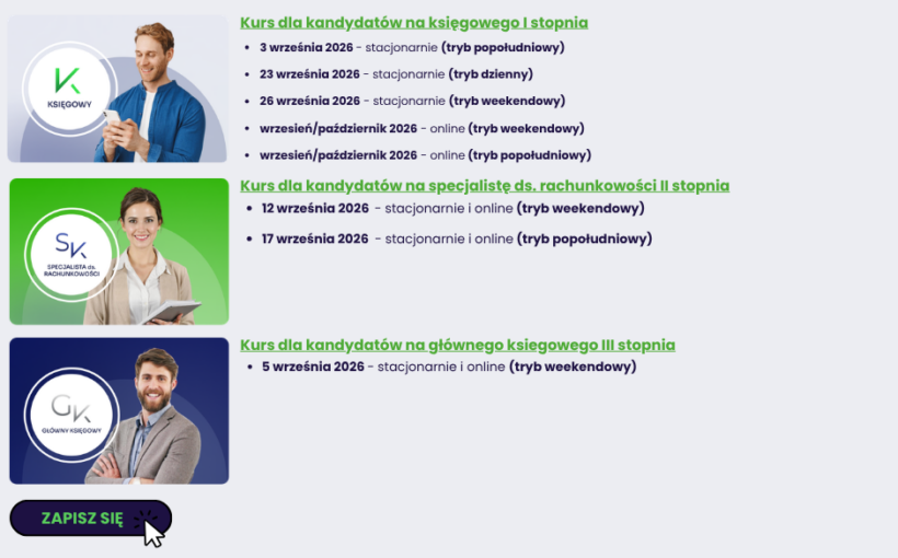 Trwa nabór na kursy w ścieżce certyfikacji po wakacjach - zapisz się już dziś