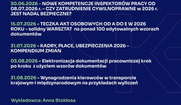 ☀️ Wakacyjne szkolenia z Panią Anną Stokłosą ☀️