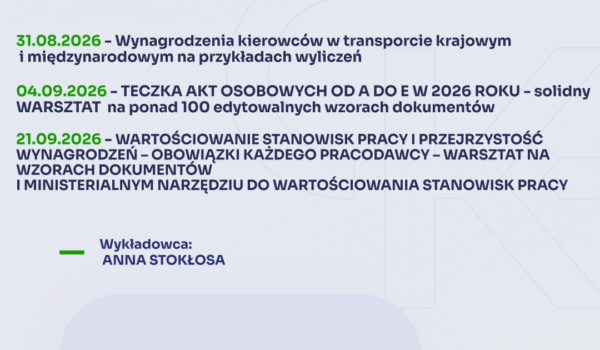 Serdecznie zapraszamy na zbliżające się szkolenia online z Panią Anną Stokłosą