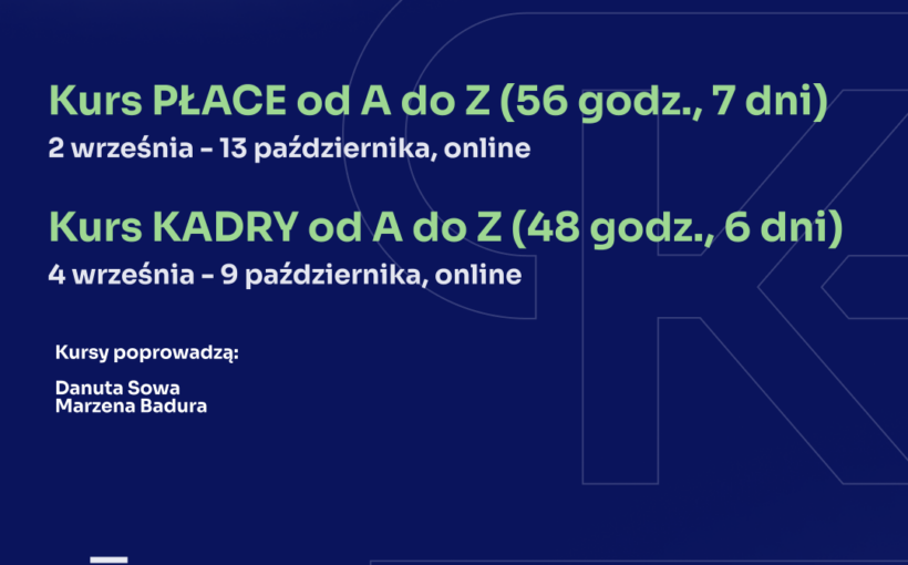 Realizacja kursów potwierdzona, serdecznie zapraszamy do zapisów ✍️