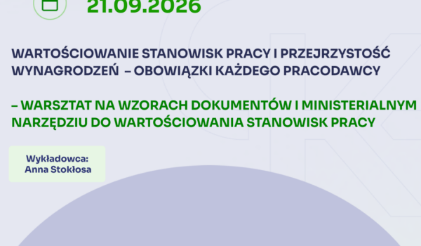Zapraszamy na szkolenie ONLINE