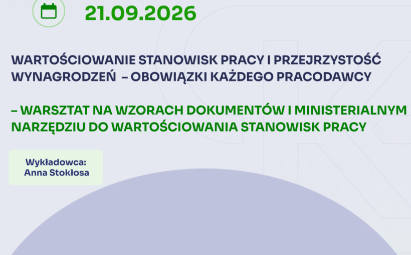Zapraszamy na szkolenie ONLINE